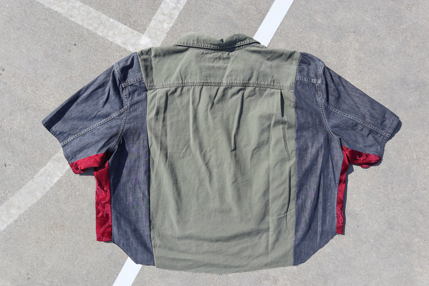 The Trifecta Cropped Button Down