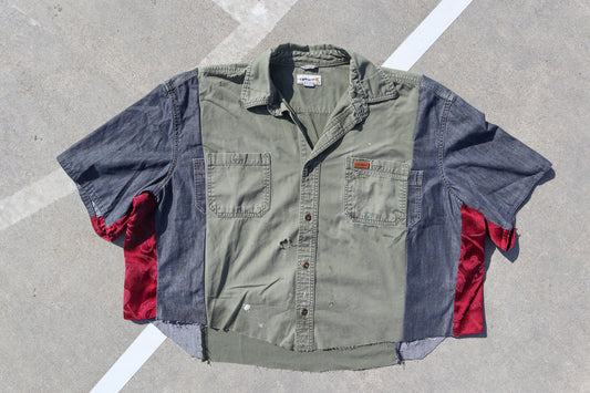 The Trifecta Cropped Button Down