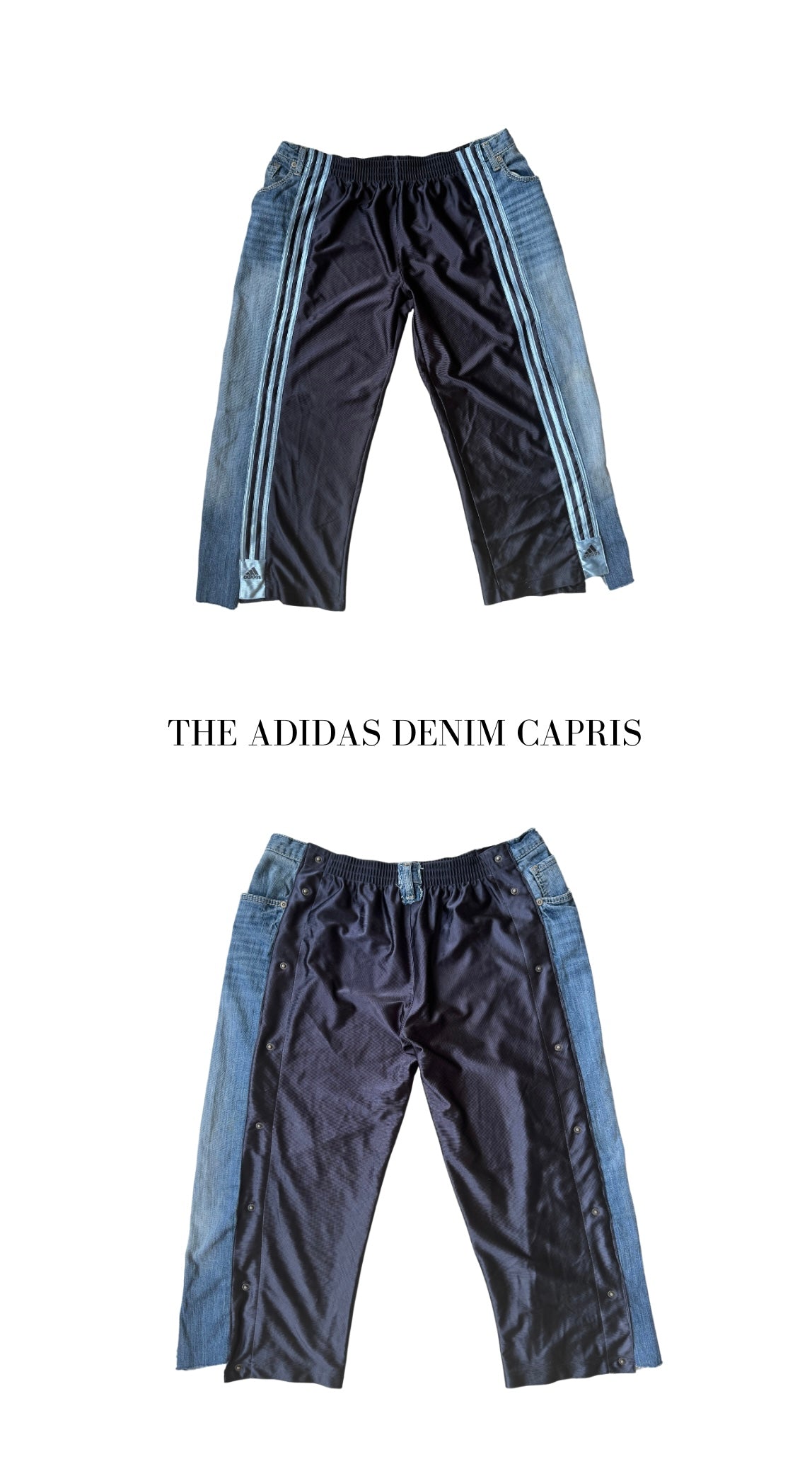 THE ADIDAS DENIM PANTS