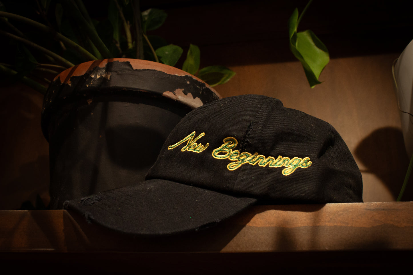 "Embrace New Beginnings" Black hat